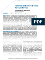 Predictive Maintenance For Railway Domain - A Systematic Literature Review