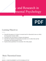 Theory and Research in Developmental Psychology