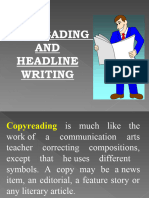 Copyreading and Headline Writing