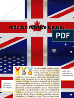 Reduced Relative Clauses