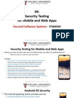 09 - LECTURE Security Testing For Mobile and Web Apps