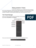 Creating and Modifying Presets in Tesira