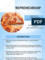 Entrepreneurship: Business Plan D'Licious Enterprise Frozen Food and Confectionery