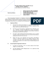 Approval of Resolution Directing Issuance of Notice of Intention Not To Renew Contract of Employment For A Guidance Counselor - Attach