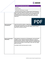 Rachael-Lyn Anderson CHCPRT001 - Assessment 4 Report of Suspected Child Abuse