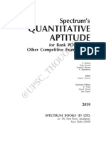 Quantitative Aptitude: Spectrum's