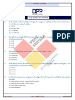 Single Slit Diffraction DPP 8