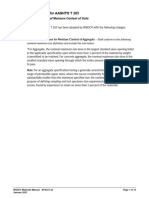 WSDOT Errata To FOP For AASHTO T 265: Laboratory Determination of Moisture Content of Soils