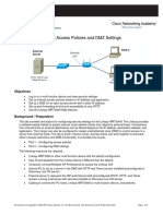 Lab 8.4.2 Configuring Access Policies and DMZ Settings