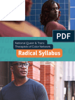 Radical Syllabus For QTPoC Mental Health Practitioners