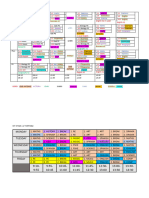 Provisional Timetable