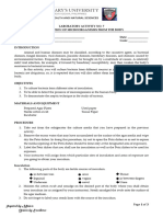 Activity 7 Inoculation of Microorganisms From The Body