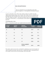 Calculating Index Values and Performance