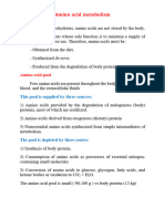 Amino Acid Metabolism All Lectures