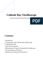 Cathode Ray Oscilloscope: Electrical and Electronic Measurements