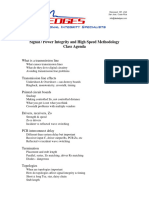 Signal Power Integrity and High Speed Methodology Class1307