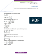 NCERT Solutions For Class 12 Maths Chapter 9 - Differential Equations Exercise 9.5