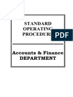 Finance Department Accounts Payable SOP