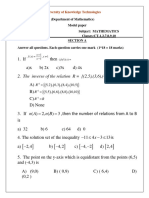 Model Paper P1S1 MATHS