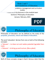 Philosophy of Education