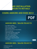 B.minor & Major Project - Software Installation and Project List Arduino IoT