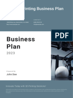 3D Printing Business Plan 