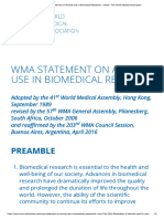 WMA Statement On Animal Use in Biomedical Research - WMA - The World Medical Association