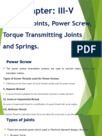 Chapter III-V Types of Joint and Torque Transmitting Joint