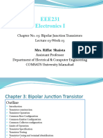 Electronics I CH 3 BJT Lecture 1 W3L3