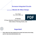 ECN 542: Microwave Integrated Circuits Lecture Module #5: Mixer Design