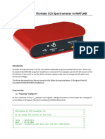 Integrating A CCS Spectrometer in MATLAB