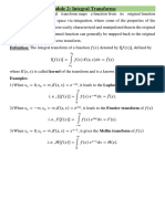 Module 2 - Integral Transforms