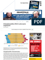 Polyalphaolefin (PAO) Lubricants Explained