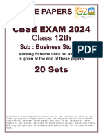 SQP 20 Sets Business Studies