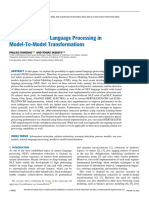 Exploring Natural Language Processing in Model-To-Model Transformations