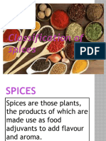 Classification of Spices