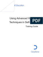 Using Advanced Workflow Techniques in Self-Service With Training Guide - 610201