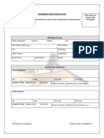 CSS - Candidate Information Form