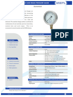 SS Case Brass Pressure Gauge - Economical - India Pressure Gauge