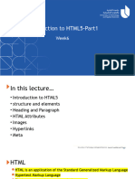 Introduction To HTML5-Part1