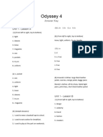 Odyssey 4 Answer Key 093403