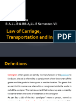 3 - Law of Carriage, Unit-I, PPT-02