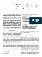 Automatic Math Word Problem Generation With Topic-Expression Co-Attention Mechanism and Reinforcement Learning