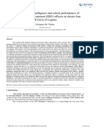 Profile, Emotional Intelligence and School Performance of Supreme Student Government (SSG) Officers in Cluster Four Division of Laguna