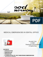 Medical Emergencies in Dental Office