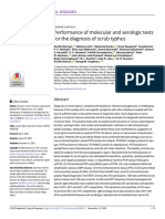 Performance of Molecular and Serologic Tests For The Diagnosis of Scrub Typhus