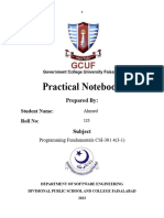 Practical Notebook BSSE 1st