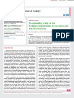 Comparative Study On The Hydrographical Status in