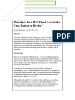 Osteolysis in A Well Fixed Acetabular Cup