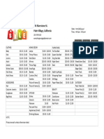 Garage Sale Price List Template TemplateLab